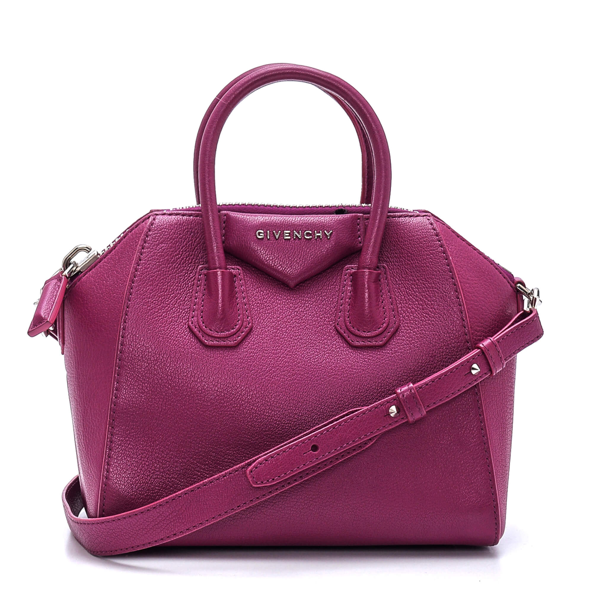 Givenchy - Fuchsia Leather Antigona Nano Bag 